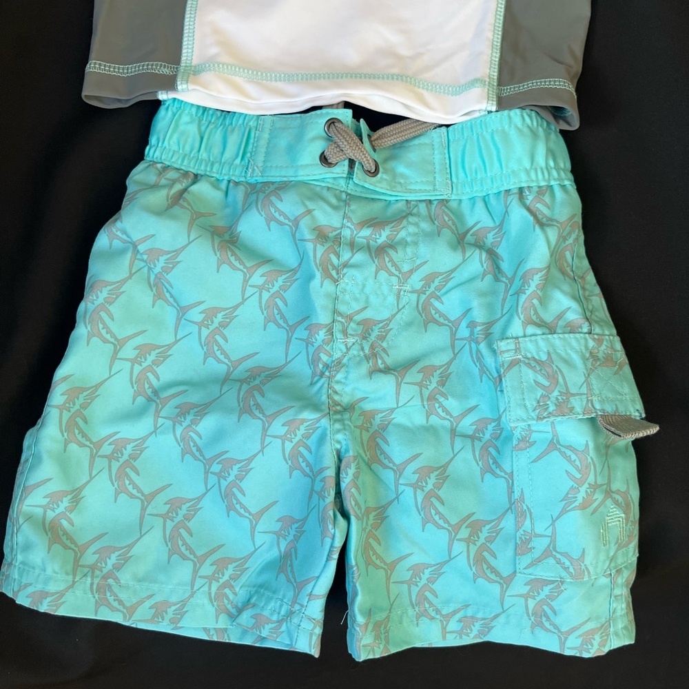 NWT CABANA LIFE BOYS 2PC RASHGUARD SET SIZE 2T - Picture 5 of 6